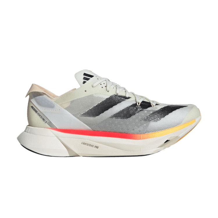 adidas Adizero Adios Pro 3 Ivory Core Black Crystal Sand
