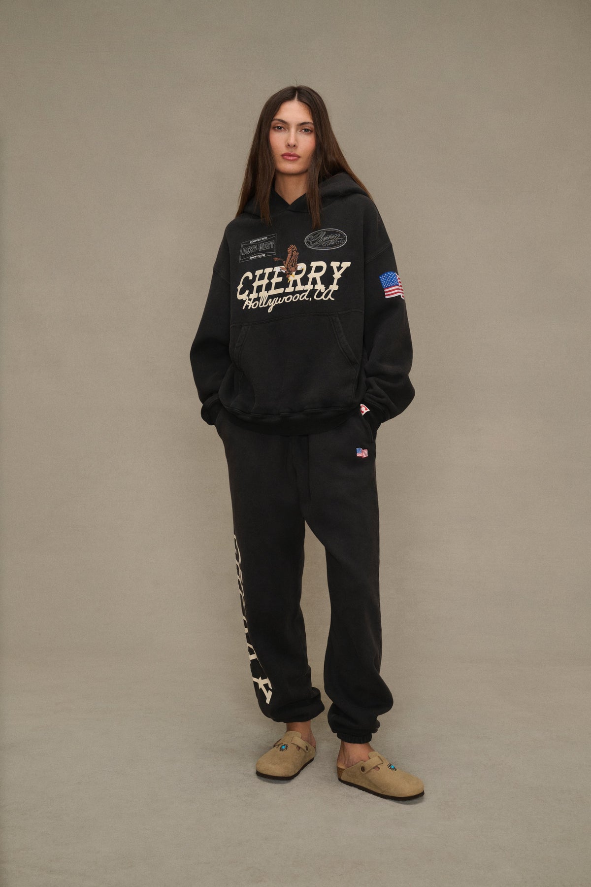Hollywood Pullover Hoodie (Vintage Black)