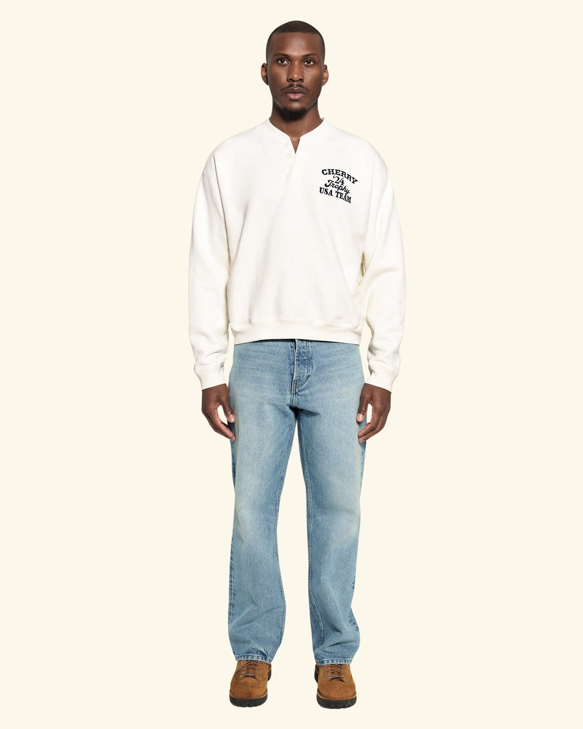 Trophy Henley Crewneck