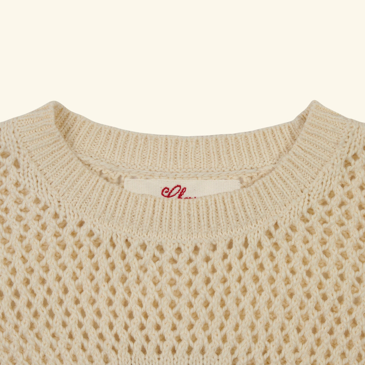 Knit Western Crew (Cream)